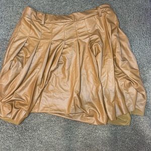 HAUTE Monde Faux Leather Skirt